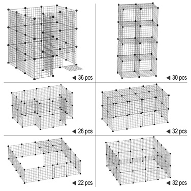 PawHut Barrier Манеж для маленьких тварин своїми руками 36 тарілок чорний 146x73x73см безпечний манеж для цуценят для приміщень та вулиці