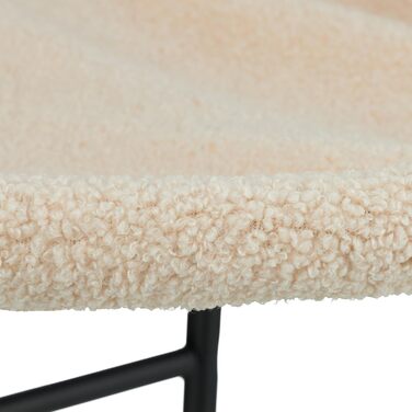 Крісло-гамак для котів Relaxdays, плюшеве, сталеве, 25x45x42 см, бежево-чорне