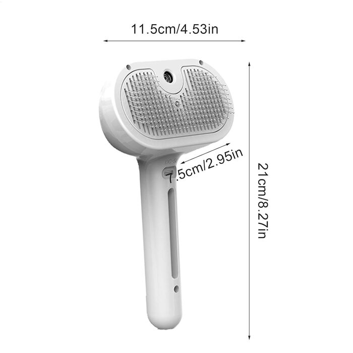 Турбощітка для собак та котів з функцією розпилення | Видалення шерсті, догляд за шерстю, портативна щітка для собак та котів середніх та маленьких порід