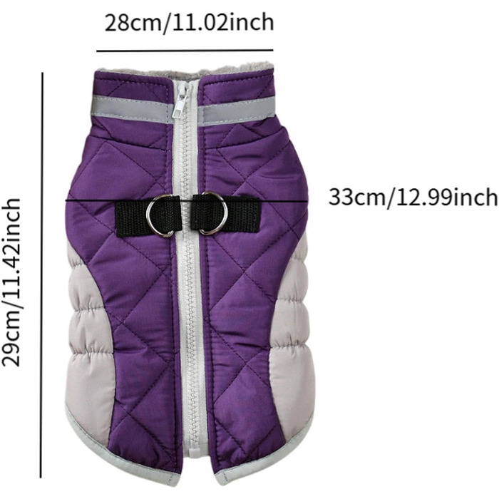 Теплий зимовий одяг для собак Milageto: водонепроникний пуховик для собак маленьких, середніх та великих порід