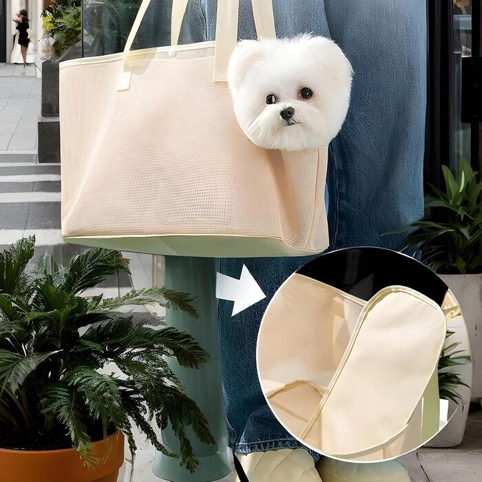 Сумка на плече для кота, переноска для собак, сумка-переноска для маленьких собак, переноска для тварин, легка переноска для собак та котів (Large)