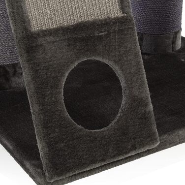 Котячий будиночок Kratzbaum Maine Coon 209 сірий XXL - міцний, великий, стабільний, з товстими сизаловими стовпами (діаметр ~20 см)