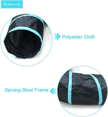 Туннель для котів Bemodst 4-Way, інтерактивна іграшка-лабіринт для кошенят, кроликів, щенят, хорячків, морських свинок