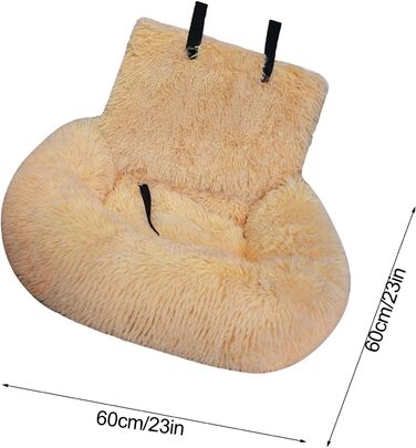 Автоматизоване ліжко для собак Autoitz: знімне, безпечне, тепле, для домашнього використання та в автомобілі (персиковий, S)