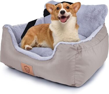 Зонєма ZNM Сидіння для собаки 2 в 1: автокрісло та переноска. Безпечне, водонепроникне, з регульованим ременем та сумкою для зберігання.