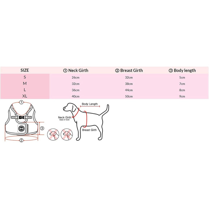 Шлея Puppia Terry Harness B для малих і середніх собак, регульована, комфортна
