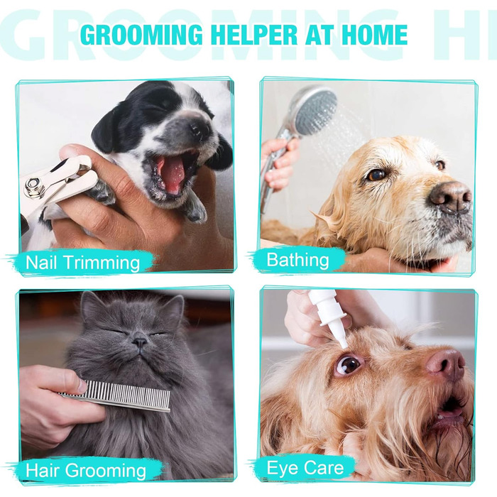 Гамак для грумінгу собак ATESON - гамачок для догляду за шерстю з підвіскою для стрижки нігтів (XXL до 54,4 кг), петля для обрізки нігтів, гамак для собак для стрижки нігтів з обрізачем XXL для великих собак 120 фунтів, зелений