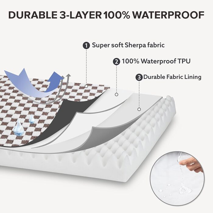 Крісло-ліжко для собак великих порід JOEJOY, ортопедичне, знімний, пральний чохол, плюшеве, сучасне, з піною Memory Foam, 106.7 x 71.1 см