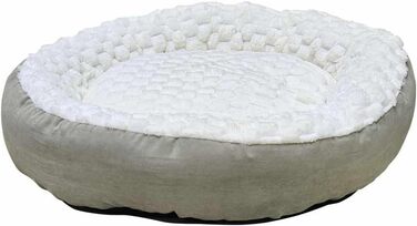 Ліжко для домашніх тварин Nobby Komfortbett Donut Classic Diamond, кремовий, L, 70x18 см
