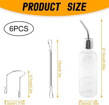 Набір для автоматичного годування та пою тварин Lotsdonxia (2 шт.), поїлка для кроликів, хом'яків, кошенят, шиншил та інших
