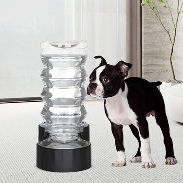 Автоматична годівниця для собак Sfozstra Lagre - 8л, нержавіюча сталь, чорна. Зручна для дому та активного відпочинку.