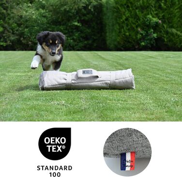 Матрац для собак XL (85x110 см), бежевий, знімне ліжко, для суглобів, легко переносити, машинка-мийка