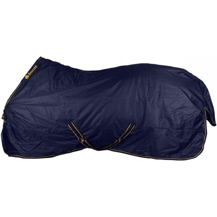 Зимова кінська попона Bucas Irish Turnout 300 г, navy/gold, Rip-Stop, Silk-feel
