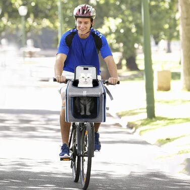 Зручний велосипедний кошик для собак та котів: складаний, портативний, для прогулянок та подорожей