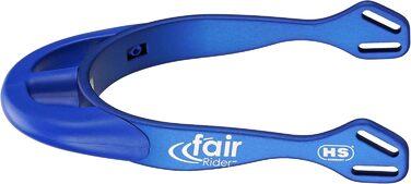 Шпори Sprenger fairRider з алюмінію, легкі, анодовані, з вигнутим синім пластиковим носиком, тонкий та закруглений пластиковий носик