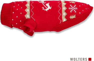 Вольтерс: Святий Миколай - червоний/золотий светр, розмір 35 см