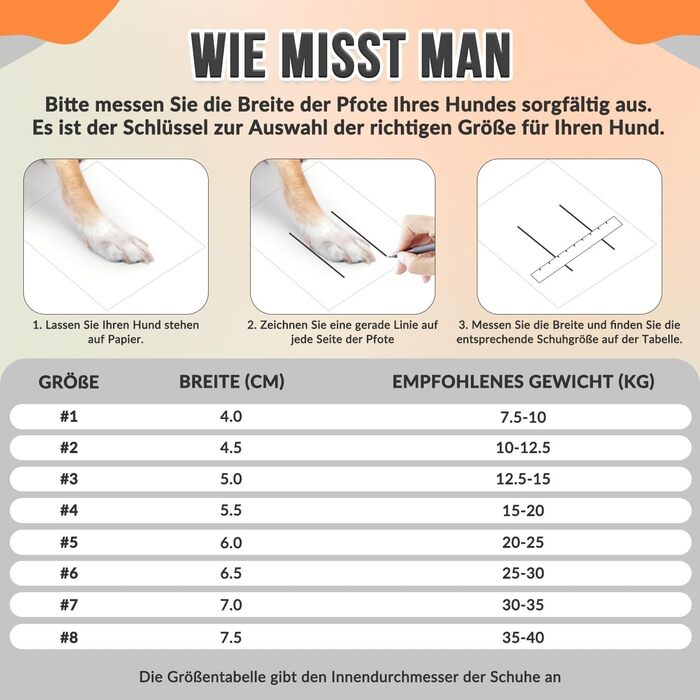 Чоботи для собак SlowTon: 4 шт., непромокаючі, з антиковзаючою підошвою та світловідбиваючими застібками. Зимові чоботи для собак великих, середніх та маленьких порід. Ідеально для прогулянок та спорту на відкритому повітрі. Розмір 8