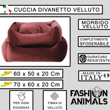Практичне лежанка для домашніх тварин з блискавкою – м'яка подушка з сатину для собак та котів – знімний чохол – 2 розміри (M, Бордовий)