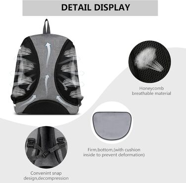 PETCUTE Рюкзак для собак та котів - переноска для маленьких тварин, сірий, для подорожей, кемпінгу та прогулянок