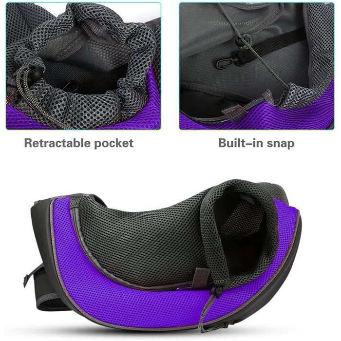 PETEMOO Сумка-переноска для собак і котів, рожева, для подорожей, з сіткою, до 2.5 кг