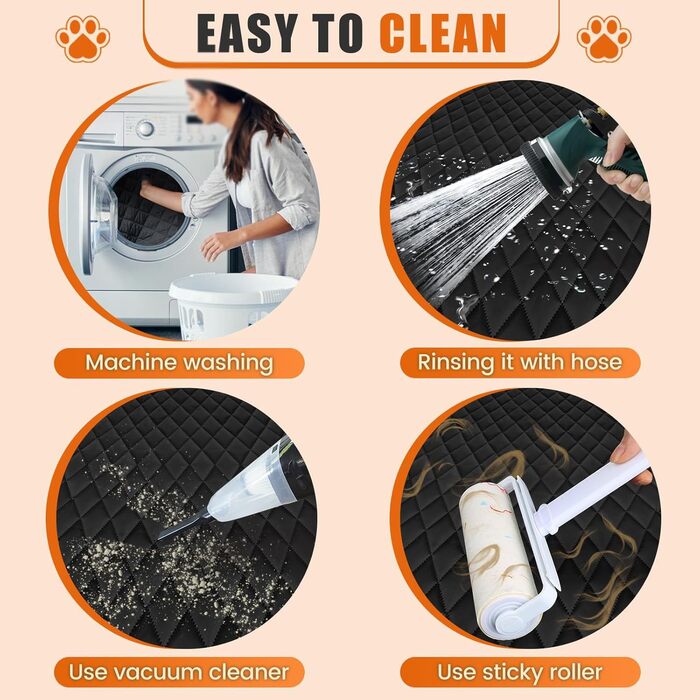 Захисний чохол на автосидіння для собак, стійкий, нековзкий, сірий. Захист заднього сидіння від бруду та подряпин, легко миється.