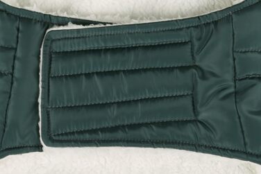 Зимовий теплий накидка для собак Flamingo Kimo – зелений, XXS (30 см), водонепроникний, флісова підкладка, капюшон, липучка, отвір для шлейки