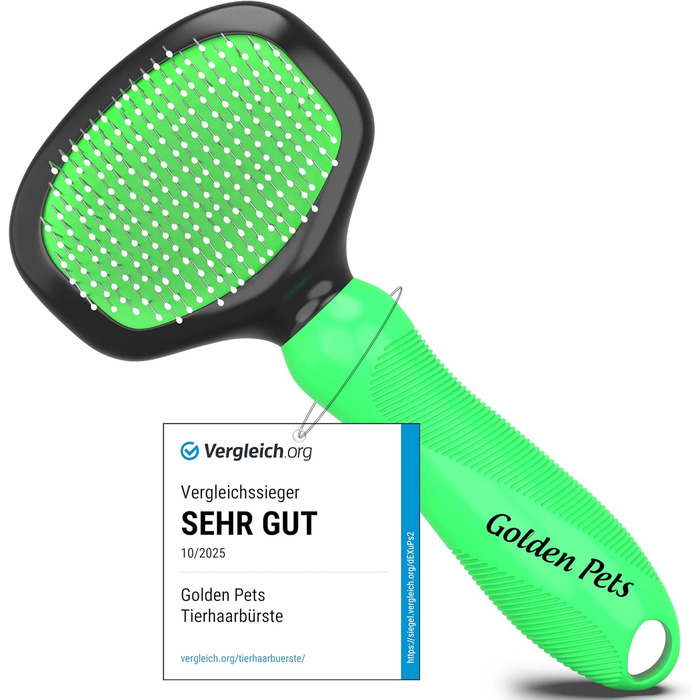 М'яка щітка для тварин Testurteil Sehr Gut: ідеальна для котів та собак, з захисними нопочками, розмір M (є розмір S)