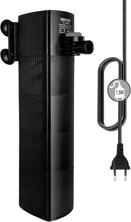 Внутрішній акваріумний фільтр Weipro TH280A, 2-шарова фільтрація, 5W, 330 л/год, для акваріумів 30–80 л