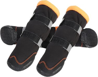 Зимові чоботи для собак, флісова підкладка, шнурок, неслизька підошва – відбивачі, для маленьких, середніх та великих собак