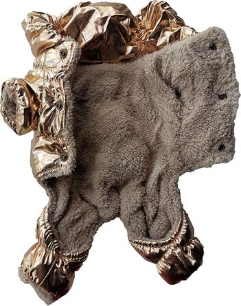 Флісовий комбінезон для собак, куртка для собак, степкова, розмір L, золотистий