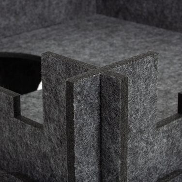 Котячий будиночок з фетру CanadianCat Company Felty Fort, люксова котяча печера та ліжко