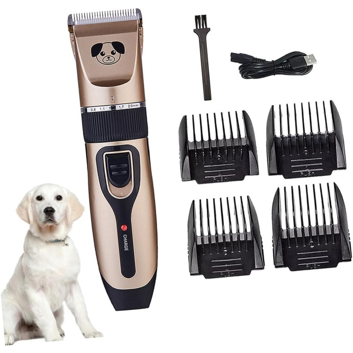 Машинка для стрижки шерсті собак UKCOCO з керамічним лезом - тиха, потужна, для безпечного грумінгу