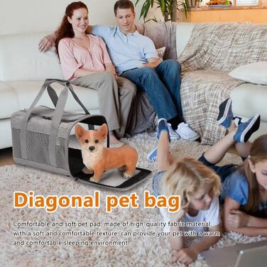Транспортувальна сумка для собак та котів до 7 кг - переноска для собак та котів, 38x25x26 см