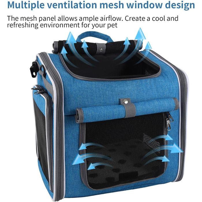 Фарбований кошик для собак | Транспортна коробка для собак на велосипед - з вентиляцією, регульований переносочний кошик для прогулянок, подорожей та транспортування