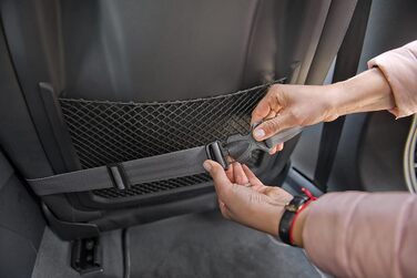 Автокрісло для собак Bella Weiß: комфортне та миготне автокрісло з штучної шкіри та плюшу, 55x55 см