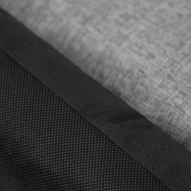 Крісло-ліжко для собак великих та середніх порід - зручне лежак для тварин, водонепроникне, 92x73 см (XL, чорний з сірим)