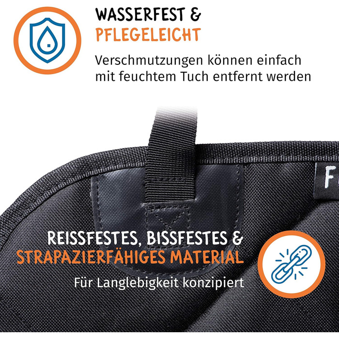 Преміум чохол для автокрісла для собак Floxik - Водонепроникний, миючий, міцний, підходить для будь-якого авто