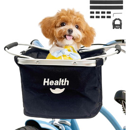 Складаний велосипедний кошик на кермо для собак, покупок, пікніків. З адаптером для керма