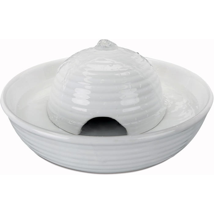 TRIXIE електричний фонтан для води Vital Flow Mini, кераміка, 0,8 л, 24×10 см, білий