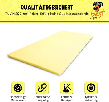 Ортопедичний лежак для собак | Лежак для собак з ефектом пам'яті | Лежак для собак з ефектом пам'яті, знімний, миючий | 45x55x4 см