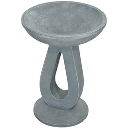 Outsunny Bird Bath Ванна для птахів з підставкою в кам'яному вигляді, годівниця для птахів, ванна для диких птахів для саду та балкона, сіра, 51см| Аосом