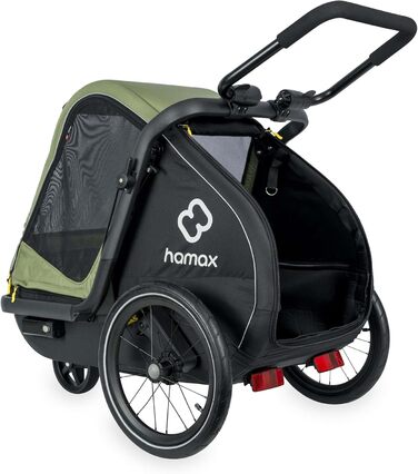 Hamax Pluto - велосипедний причіп для собак, зелений