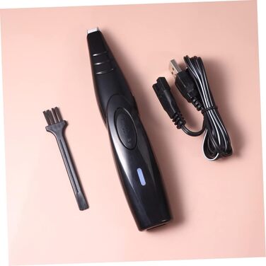 UKCOCO Тример для собак та котів: безпечний електричний триммер для стрижки подушечок лап, без олії, чорний