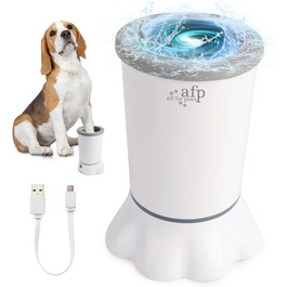 Автоматичний очисник лап для собак ALL FOR PAWS: 2 швидкості, м'які щетинки, USB-зарядка, для маленьких та середніх порід