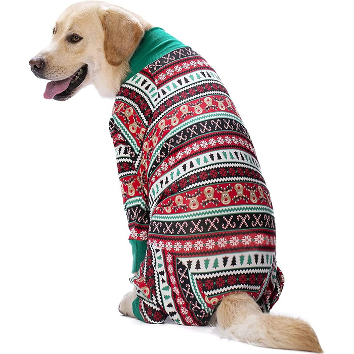 Комбінезон для великих собак, захист суглобів, червоний, розмір XL