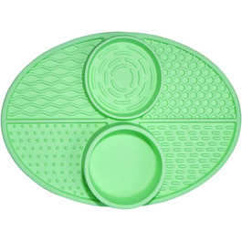 Килимок для повільного годування домашніх тварин Greabuy: для собак, котів, силікон, покращує травлення, зелений