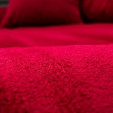 Ортопедичне ліжко для собак Tierlando Tiffany Couture XL XXL: велике собаче ліжко з меморі-піною, знімний чохол, 145x105 см, темно-червоний