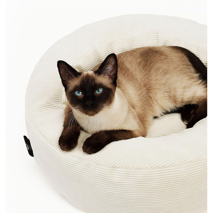 LucyBalu® Гніздо для котів, миється | Ліжко для котів, лежанка, килимок | З м'якого корду | Для маленьких та великих котів