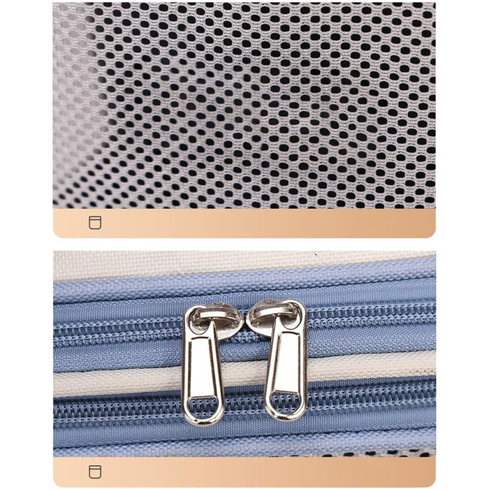 Транспортна сумка для собак, кошенят, кроликів: безпечна, зручна, дихаюча, для подорожей та прогулянок (блакитна)