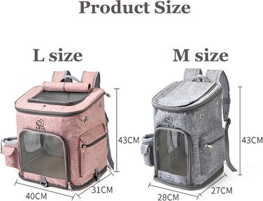 Рюкзак для собак та котів з сіткою, переноска для маленьких собак та котів, жовта, 28x27x43 см